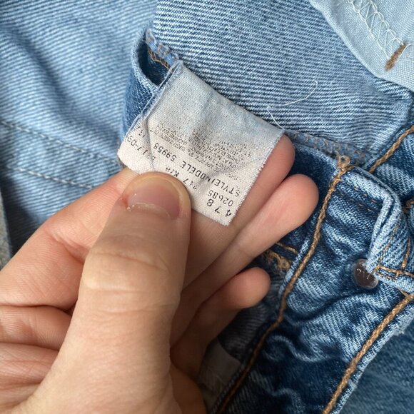 Vintage 1991 Levis Silvertab Jeans Size 27 Blue BUSTER - Picture 12 of 14